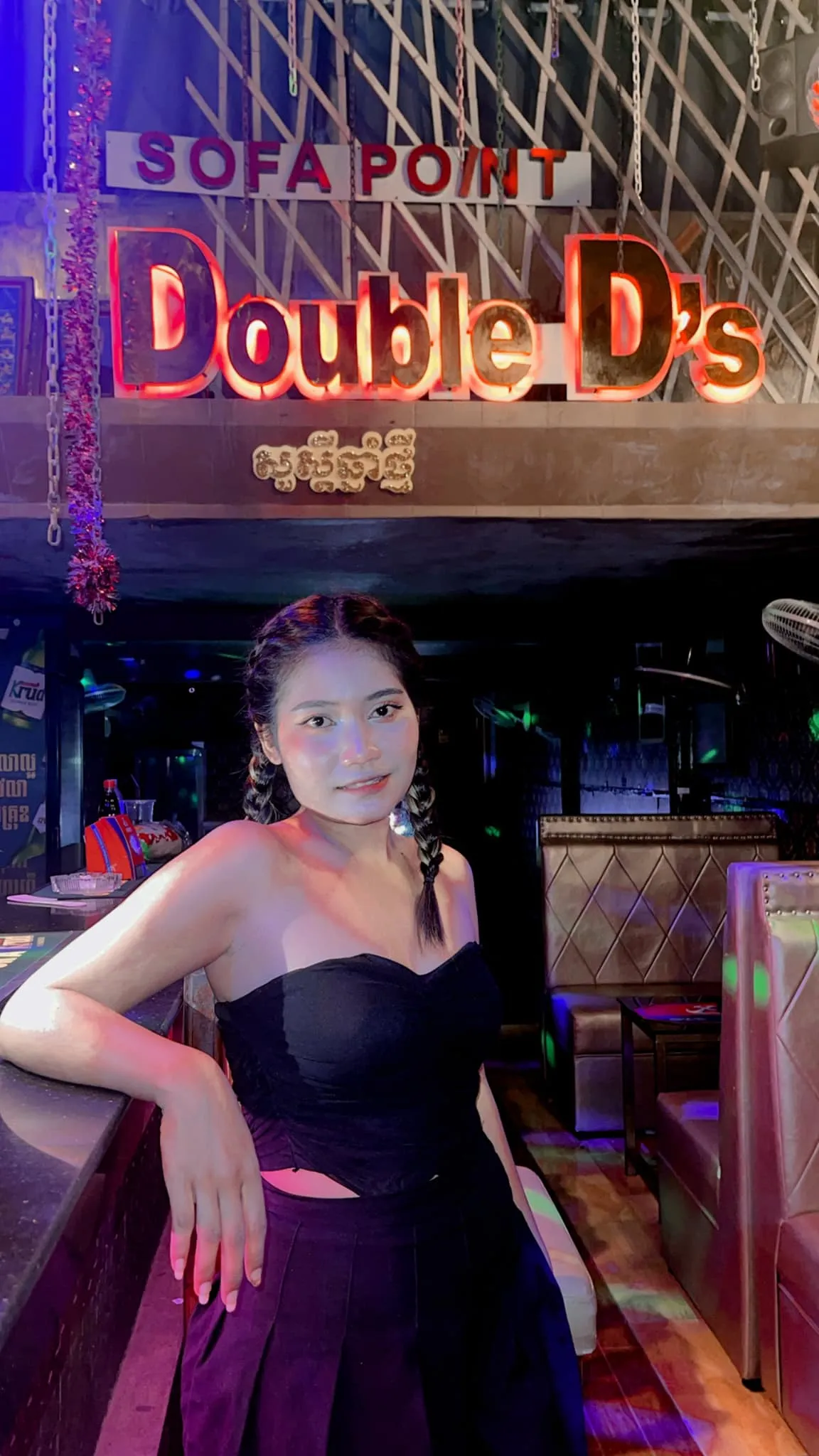 double d bar 110 girl black dress
